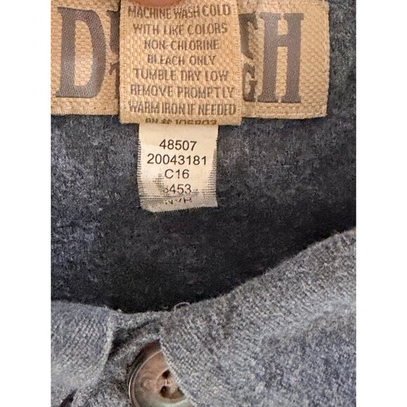 Duluth Trading Co Flannel Button Down Shirt Mens 3XL Slate Blue Cotton Outdoor - Picture 5 of 9